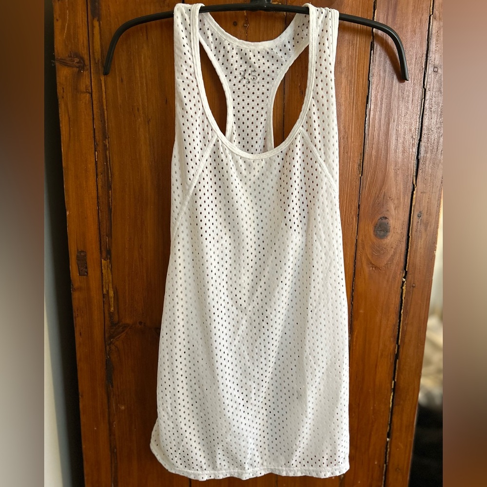 White mesh tank